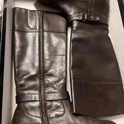 Ralph Lauren Brown Leather Boots  8.5