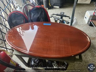 LI0237-062 Teak Oval Table Top 59" x 32"