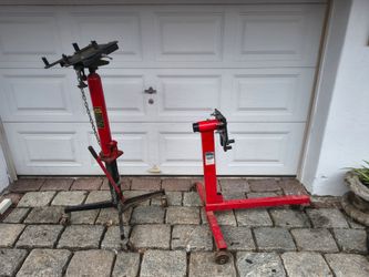 Engine stand and transmission jack for sale