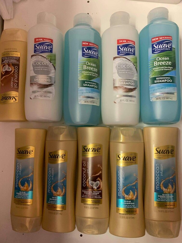 Suave shampoos & conditioners bundle