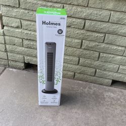 New Holmes 32” Oscillating 3speed Tower Fan W Remote