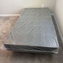 Twin Size BOX SPRINGS Foundation for Mattress New Of Factory With it’s Plastic Available In All Size Delivery Same Day 🚚