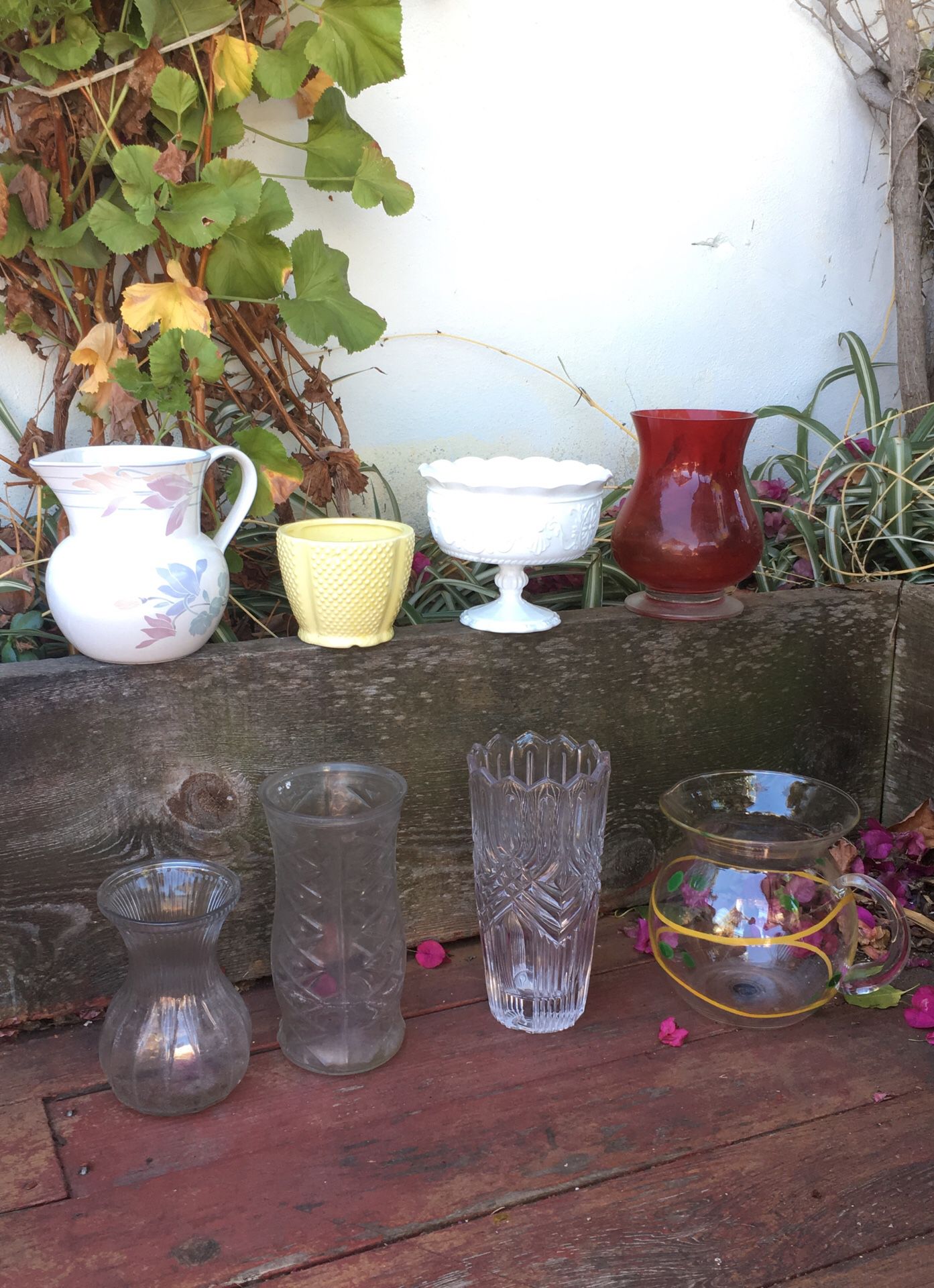 8 pieces glassware/ceramic bundle