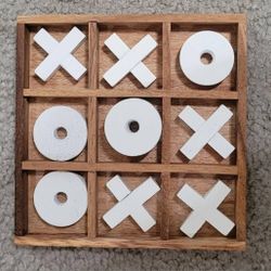 Wooden Tic Tac Toe Game

