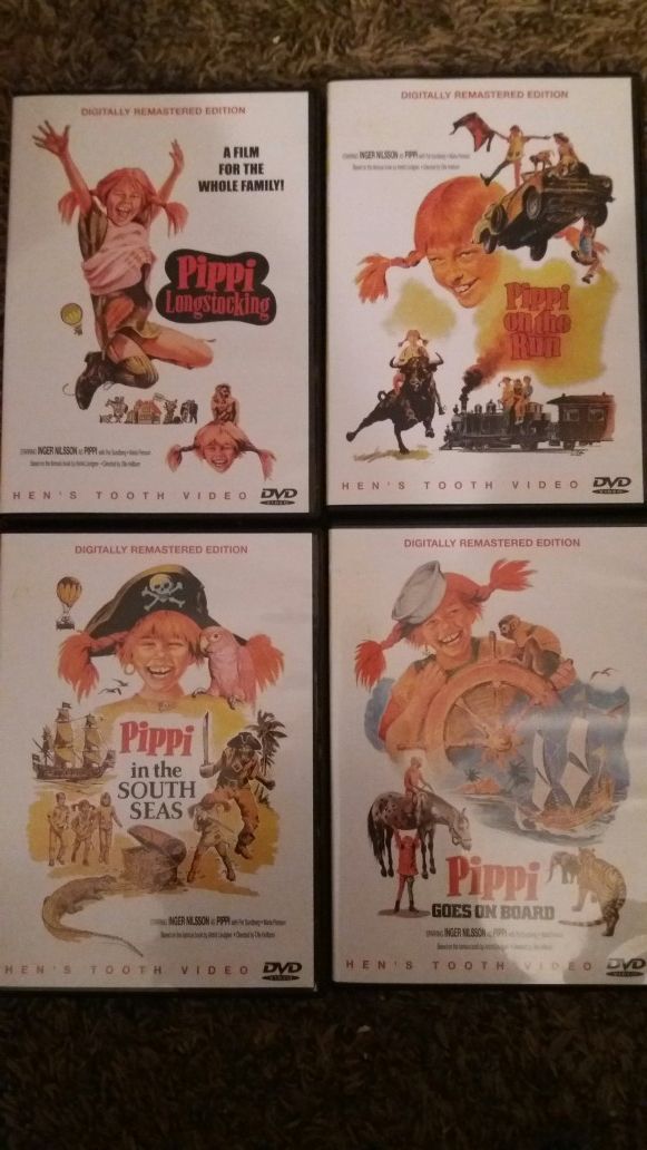 4 PIPPI LONGSTOCKING Movie Bundle (DVD)