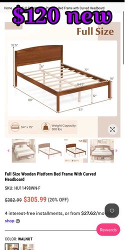 New full bed frame
