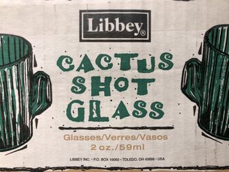 Cactus shot glass 2oz