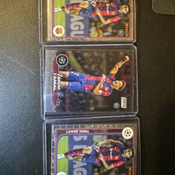Lamine Yamal Rookie card Lot. 3 Cards. 