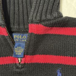 Kids Black/Red Stripped Sweater, Ralph Lauren