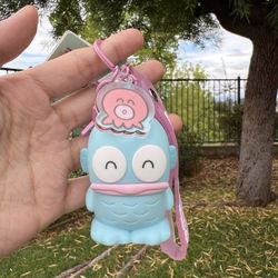 Sanrio Hangyodon Pink Strap Keychain Official Gift