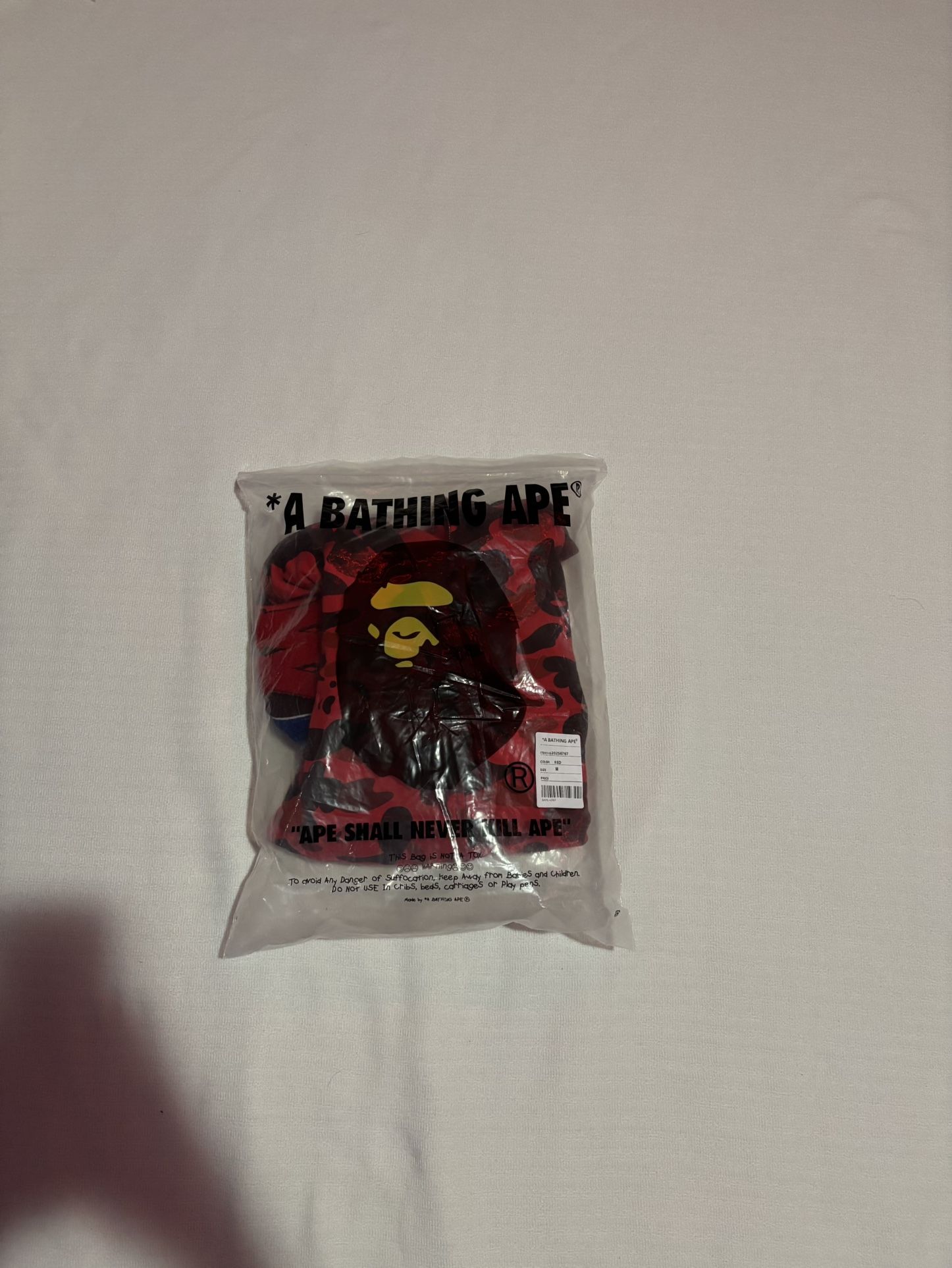Bape Hoodie Size Medium