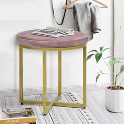 Homy Casa OMARI BLUSH Ottoman Versatile Seating and Footrest Open Box