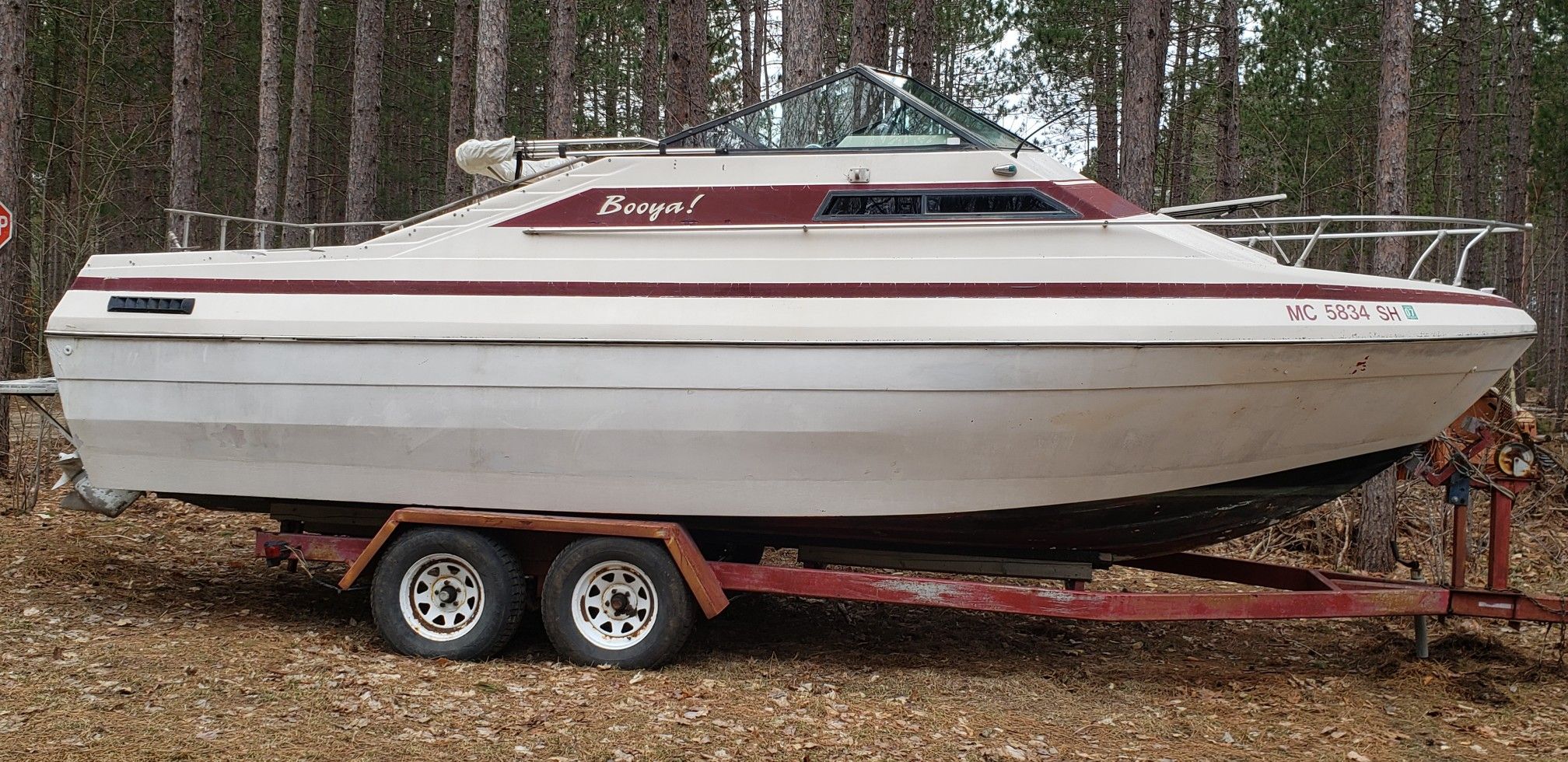 PARTS ONLY PERMANENT LAND MARK NOW 1997 Bay liner capri cabin cruiser