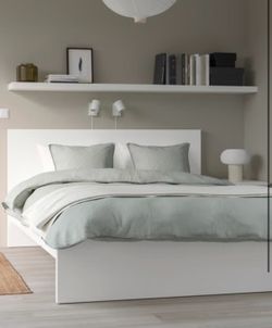 Ikea white bed