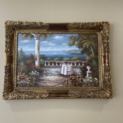 Heavy antique wall picture