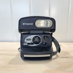 Vintage Polaroid 600 Express Blue with Grey Instant Film Camera 