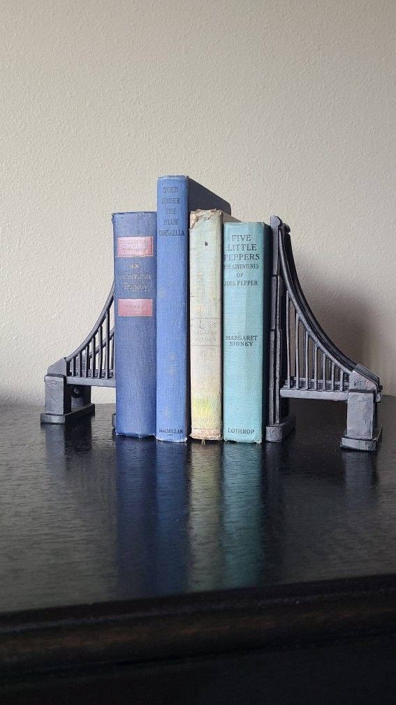 Restoration Hardware Golden Gate Bridge Heavy Duty Cast Iron Bookends
