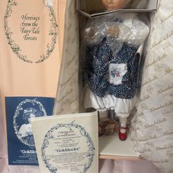 Goldilocks 14” Porcelain Doll Ashton Drake Galleries New In Box Certificate Of Authenticity 