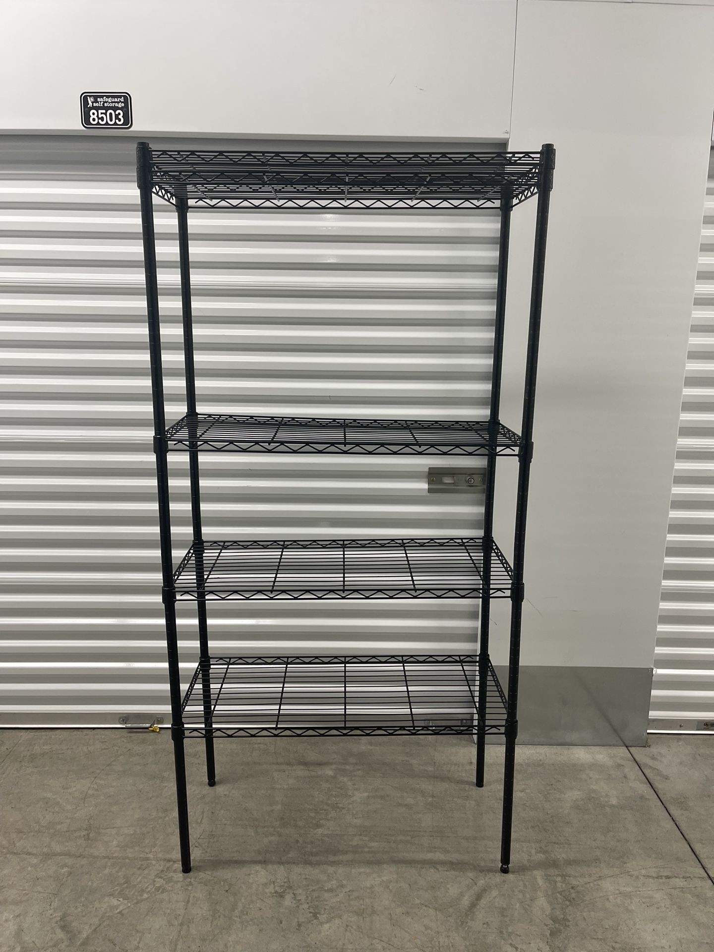 HDX 5 Tier Steel Wire Shelving Unit in Black (36 in. W x 72 in. H x 16 in. D)