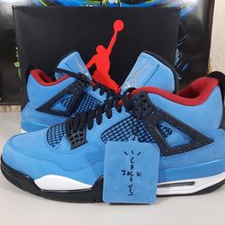 JORDAN 4s baby blue red interior