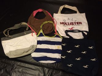 3 A&E Bags ea. $10 & 2 Hollister book Bags ea. $15