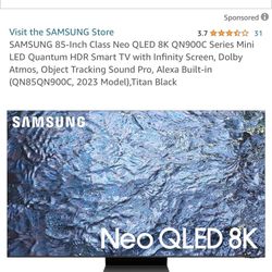 SAMSUNG 85-Inch Class Neo QLED 8K QN900C Series Mini LED Quantum HDR Smart TV