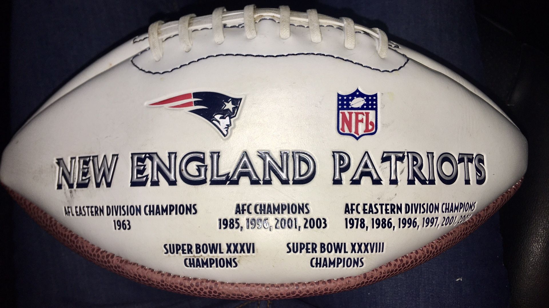 New England Patriots NFL limited edition 1 of 10,000 football