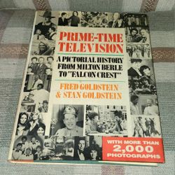 Prime-Time Television A Pictorial History Fred Goldstein Hardcover 1983 1st Ed