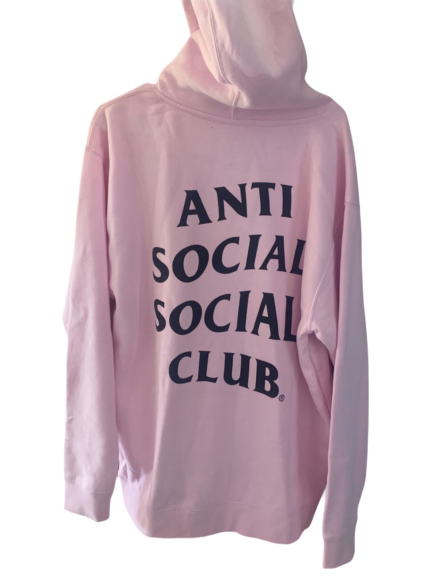 Antisocial Club Large Pink Hoodie