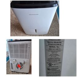 Frigidaire Moderate Humidity 35 Pint Capacity Dehumidifier
FFAD3533W1