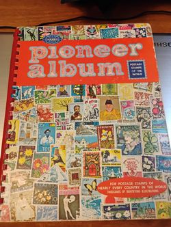 Vintage Pioneer Album Postage Stamps of The World