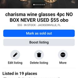 Charisma BEAUTIFUL Glasses No Box Never 