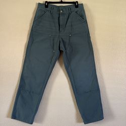 carhartt pantalón double knee pant 32x32 color verde