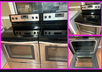 Stainless steel glass top range, stove, estufas