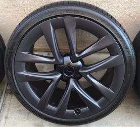 TESLA MODEL S PLAID ARACHNID WHEELS OEM 21” FACTORY