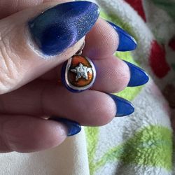 925 Astros Baseball Charm