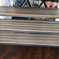 Wood & Metal Shoe/ Storage Shelf Set (Excellent Condition)