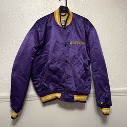 Vintage UW Huskies satin Starter jacket size XL