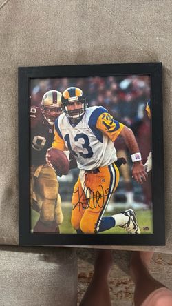 Kurt Warner signed and framed photo