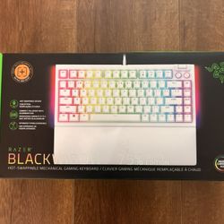 Razer BlackWidow 75% White Edition Keyboard