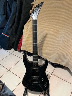 jackson guitar exelente instrumento calibrada negra