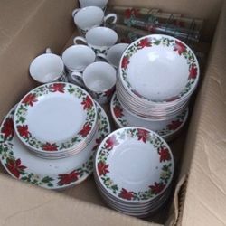 Christmas Gibson Dishes