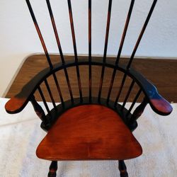 Windsor Wood Doll's Chair Spindle Back Cherry Black