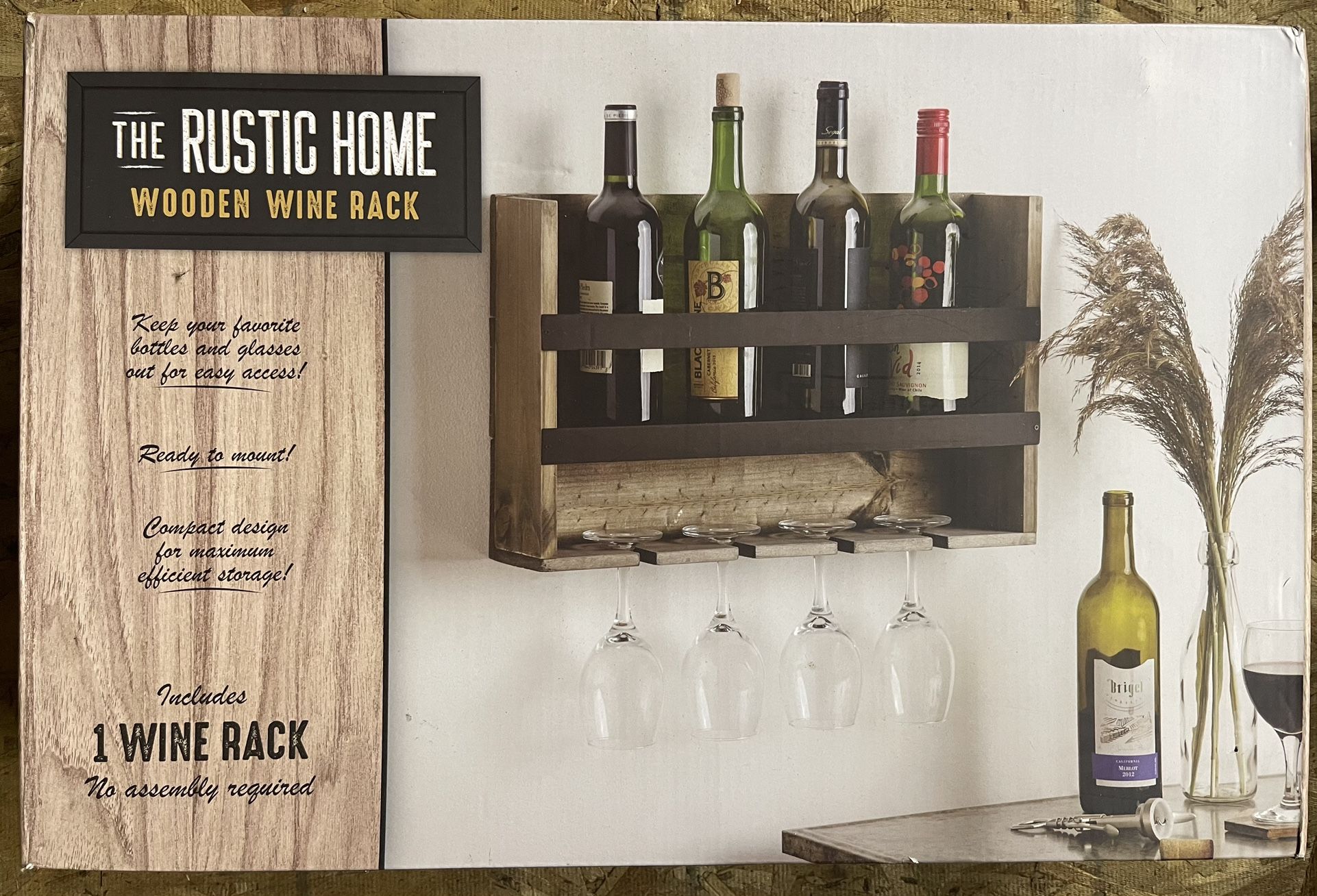 Wooden Wine Rack (brand new, never opened)