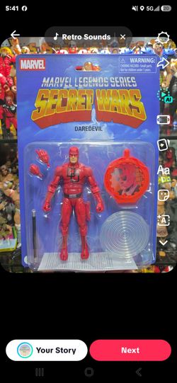 Marvel Legends Series Secret Wars Daredevil, Retro Marvel Comic