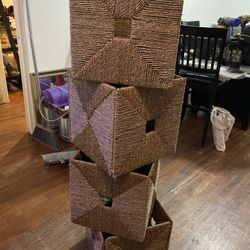 Wicker Cube Basket From IKEA 
