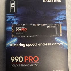 4tb Samsung 990pro 4.0 Nvme M.2 Ssd