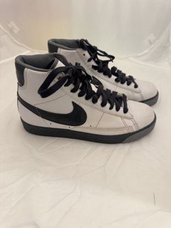 NIKE BLAZER MID GS 'WHITE ANTHRACITE' 318705 105  Size 7.5