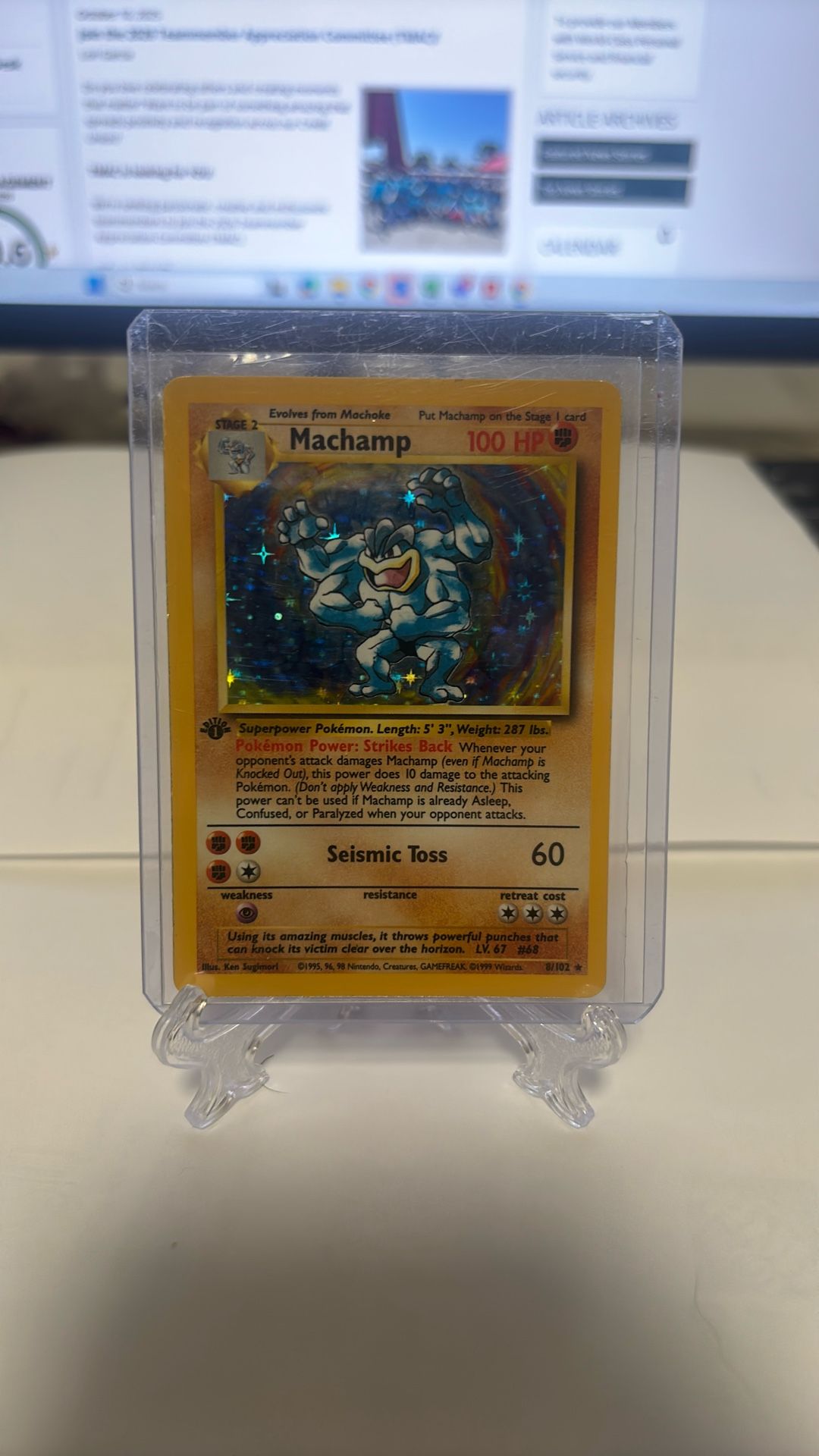 1999 POKEMON GAME 8 MACHAMP HOLO 1ST EDITION - aseduan.cl 1999 POKEMON GAME 8 MACHAMP HOLO 1ST EDITION - aseduan.cl