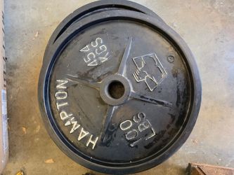 HAMPTON 100 LB WEIGHT PLATES – PAIR FOR $200!